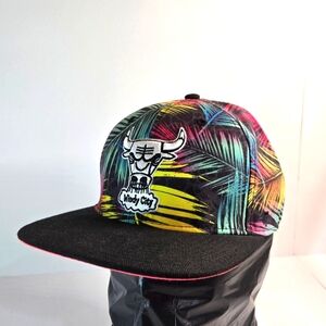 Chicogo Bulls ’47 Forty Seven Windy City Embroidered Hat Cap Hawaiian Pink Color